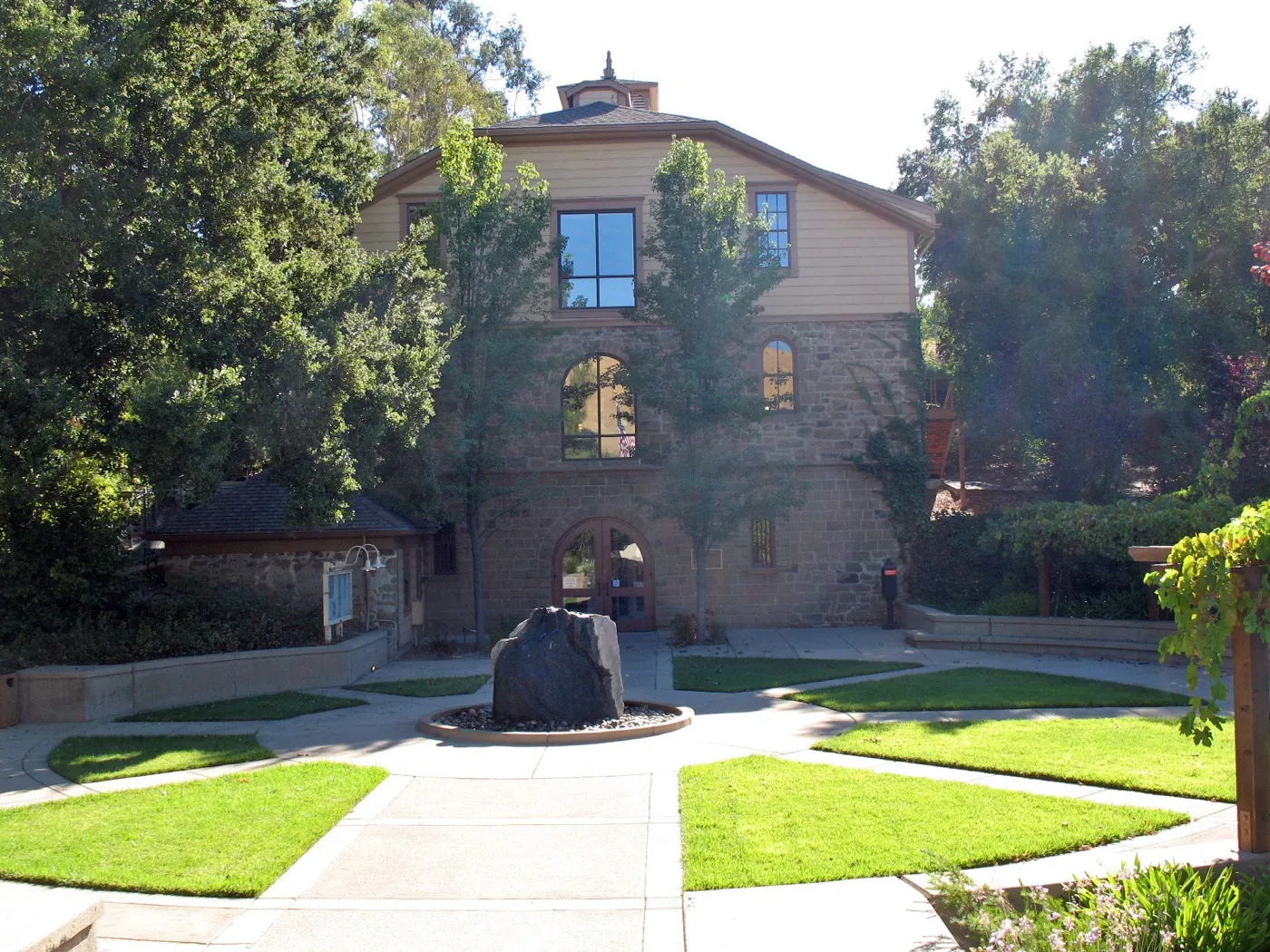 The historic DeMartini Winery building in Clayton, California