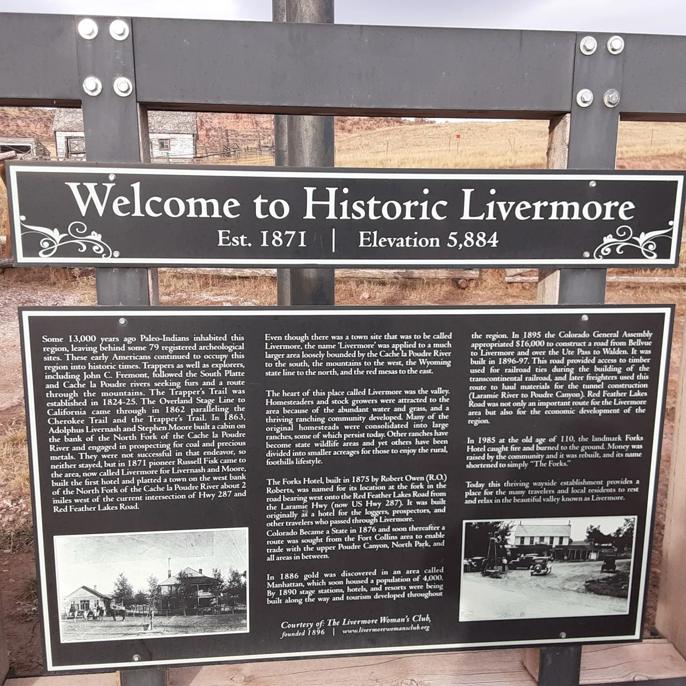 A road sign reading Welcome to Historic Livermore in Livermore, California