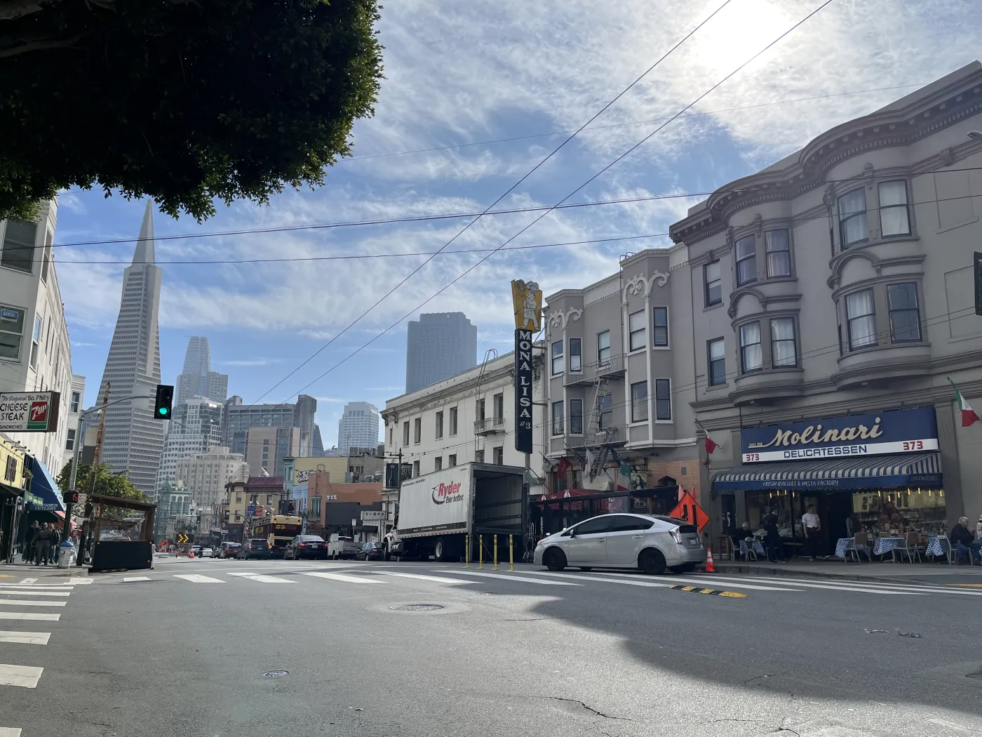 Панорама центра Сан-Франциско с башней Transamerica Pyramid